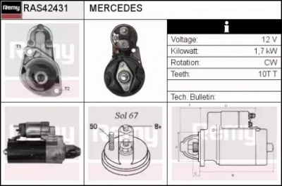 REMY ras42431 -  Стартер