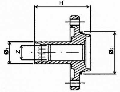 RUVILLE 486002 -  Ступица колеса