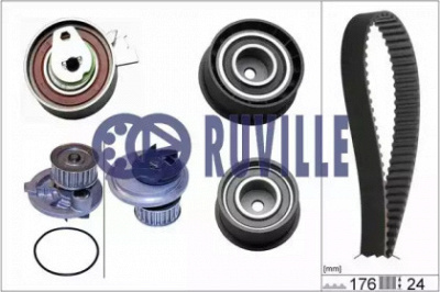 RUVILLE 55306721 -  Водяной насос + комплект зубчатого ремня