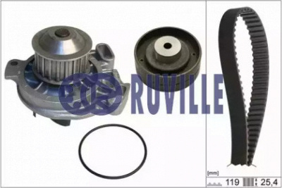 RUVILLE 55401711 -  Водяной насос + комплект зубчатого ремня