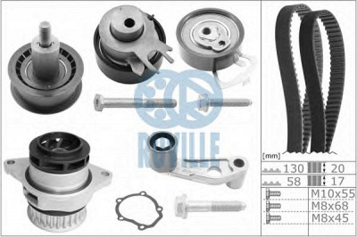 RUVILLE 55456702 -  Водяной насос + комплект зубчатого ремня
