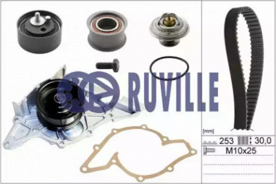 RUVILLE 55490702 -  Водяной насос + комплект зубчатого ремня