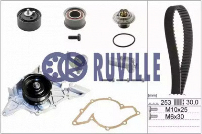 RUVILLE 55490712 -  Водяной насос + комплект зубчатого ремня