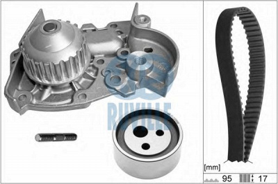 RUVILLE 55500702 -  Водяной насос + комплект зубчатого ремня