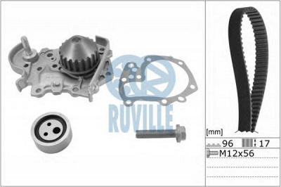 RUVILLE 55622702 -  Водяной насос + комплект зубчатого ремня