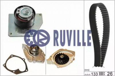RUVILLE 55629701 -  Водяной насос + комплект зубчатого ремня