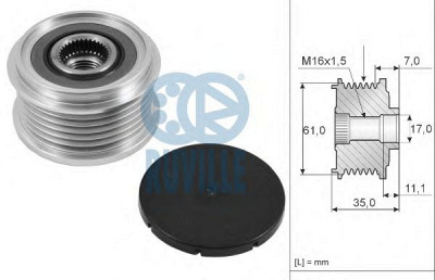 RUVILLE 55720 -  Механизм свободного хода генератора