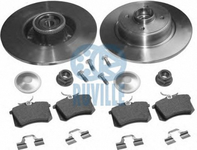 RUVILLE 5573bd1 -  Комплект тормозов, дисковый тормозной механизм