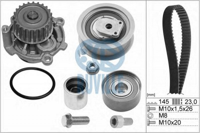 RUVILLE 55769701 -  Водяной насос + комплект зубчатого ремня