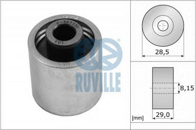 RUVILLE 55773 -  Паразитный / Ведущий ролик, зубчатый ремень