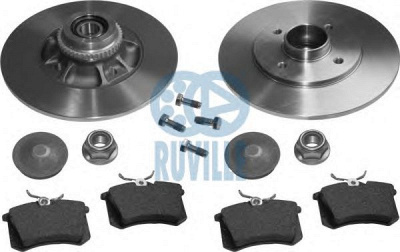 RUVILLE 5586bd1 -  Комплект тормозов, дисковый тормозной механизм