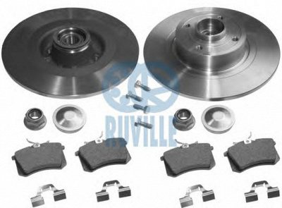 RUVILLE 5587bd1 -  Комплект тормозов, дисковый тормозной механизм
