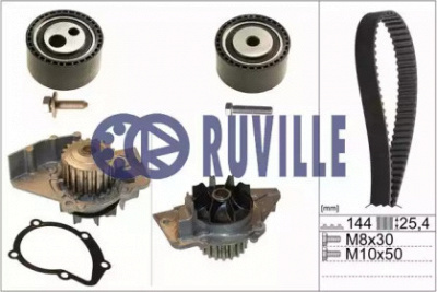 RUVILLE 55971721 -  Водяной насос + комплект зубчатого ремня
