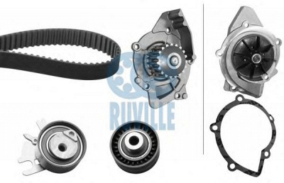 RUVILLE 55973701 -  Водяной насос + комплект зубчатого ремня