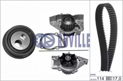 RUVILLE 56618701 -  Водяной насос + комплект зубчатого ремня
