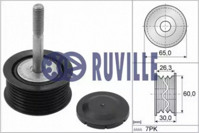 RUVILLE 56727 -  Паразитный / ведущий ролик, поликлиновой ремень
