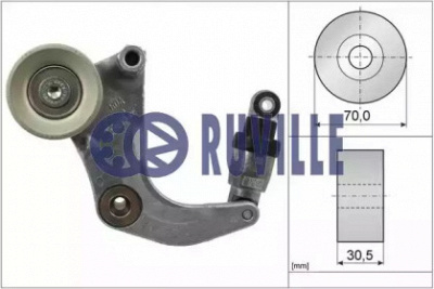 RUVILLE 57437 -  Натяжная планка, поликлиновой ремень