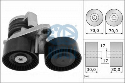 RUVILLE 57610 -  Натяжная планка, поликлиновой ремень