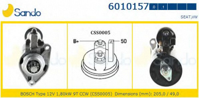 SANDO 60101570 - Стартер