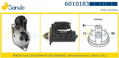 SANDO 60101832 - Стартер