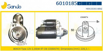SANDO 60101850 - Стартер