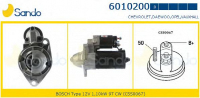 SANDO 60102000 -  Стартер