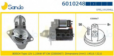 SANDO 60102481 - Стартер
