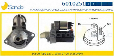 SANDO 60102510 -  Стартер