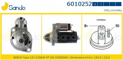 SANDO 60102520 - Стартер