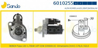 SANDO 60102551 -  Стартер