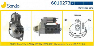 SANDO 60102730 -  Стартер