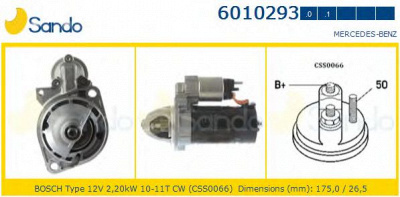 SANDO 60102931 - Стартер