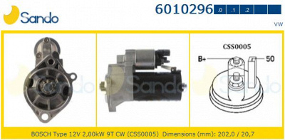 SANDO 60102962 -  Стартер
