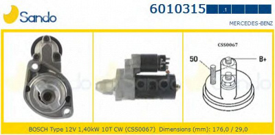 SANDO 60103151 - Стартер