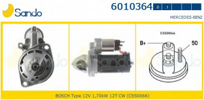 SANDO 60103640 - Стартер
