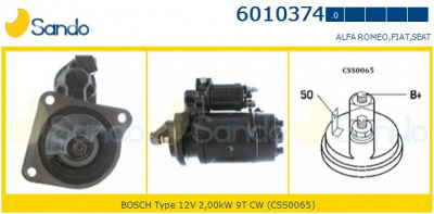 SANDO 60103740 - Стартер