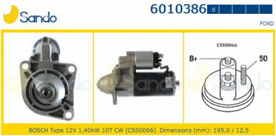 SANDO 60103860 -  Стартер