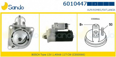 SANDO 60104471 - Стартер