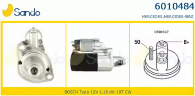 SANDO 60104840 -  Стартер