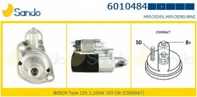 SANDO 60104841 -  Стартер