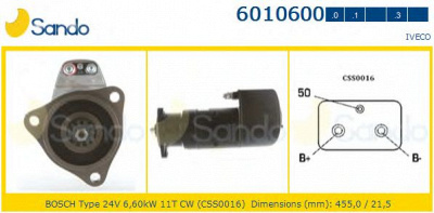 SANDO 60106003 - Стартер