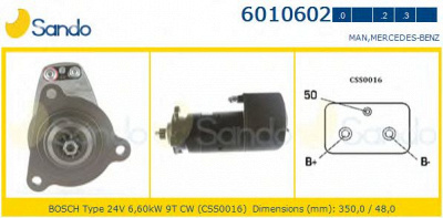 SANDO 60106020 - Стартер
