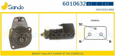 SANDO 60106323 - Стартер