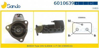 SANDO 60106390 - Стартер
