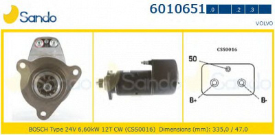 SANDO 60106513 - Стартер