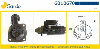 SANDO 60106700 - Стартер