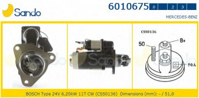 SANDO 60106750 - Стартер