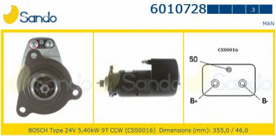 SANDO 60107283 - Стартер