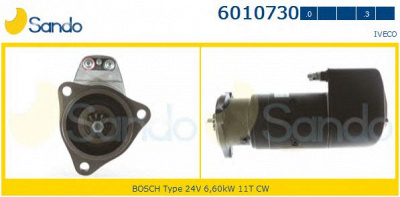 SANDO 60107303 - Стартер