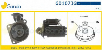 SANDO 60107360 - Стартер